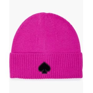 kate spade ♠️ New York Flocked Spade Beanie in Beautiful Pink